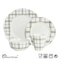 Decalque de luxo de alta 16PCS Restaurante Dinnerware Set